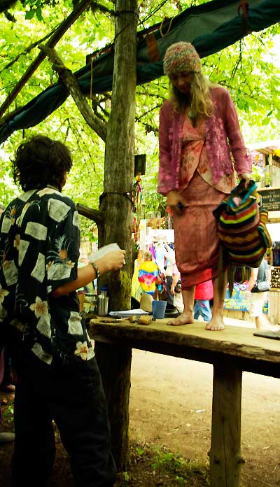 boot fitting Oregon Country Fair 2009