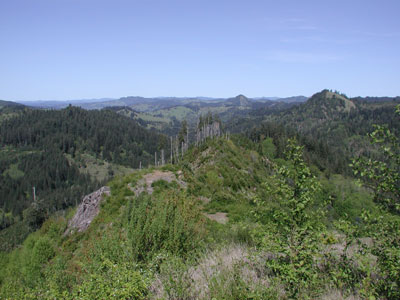 View to the north from the top of our hill.